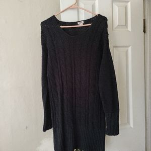 Black sweater dress